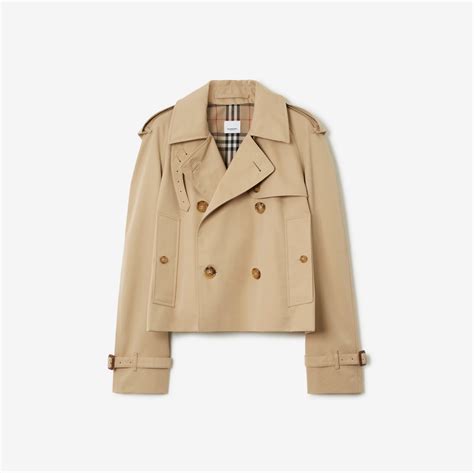 cropped gabardine jacket